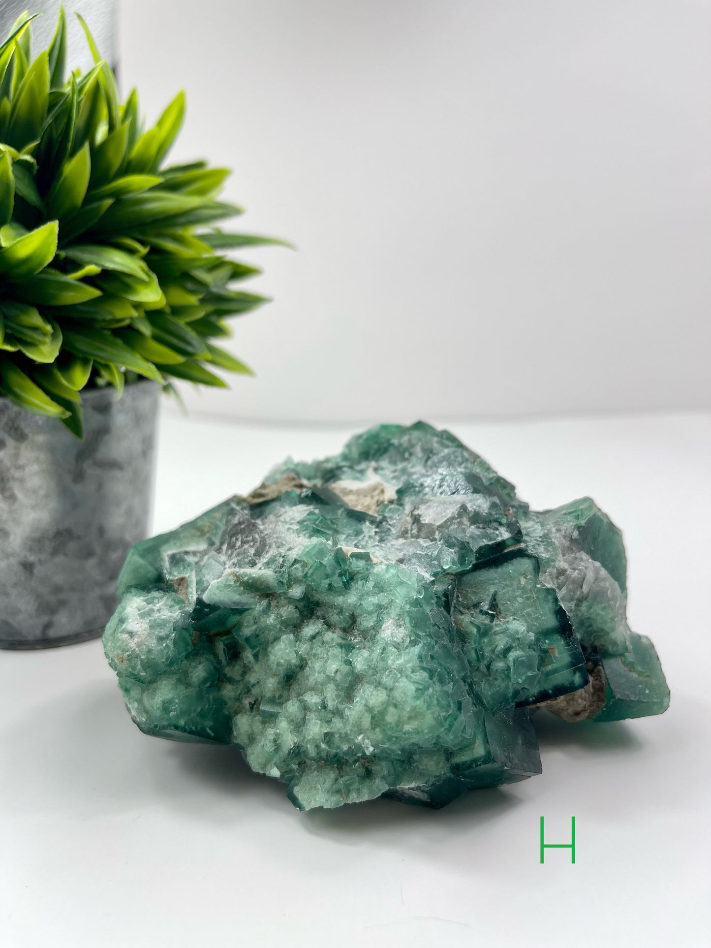 Green Fluorite (Emerald Green) Raw Specimen H