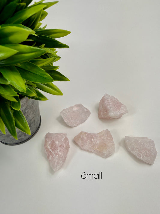 Rose Quartz Raw Pieces - Small