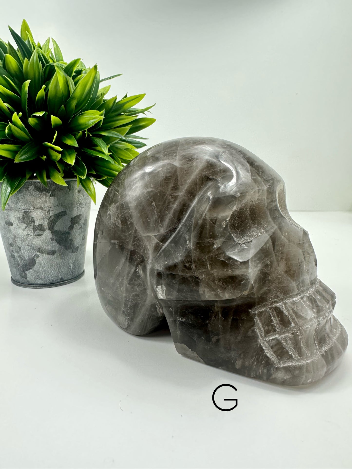 Smokey Quartz Skull G