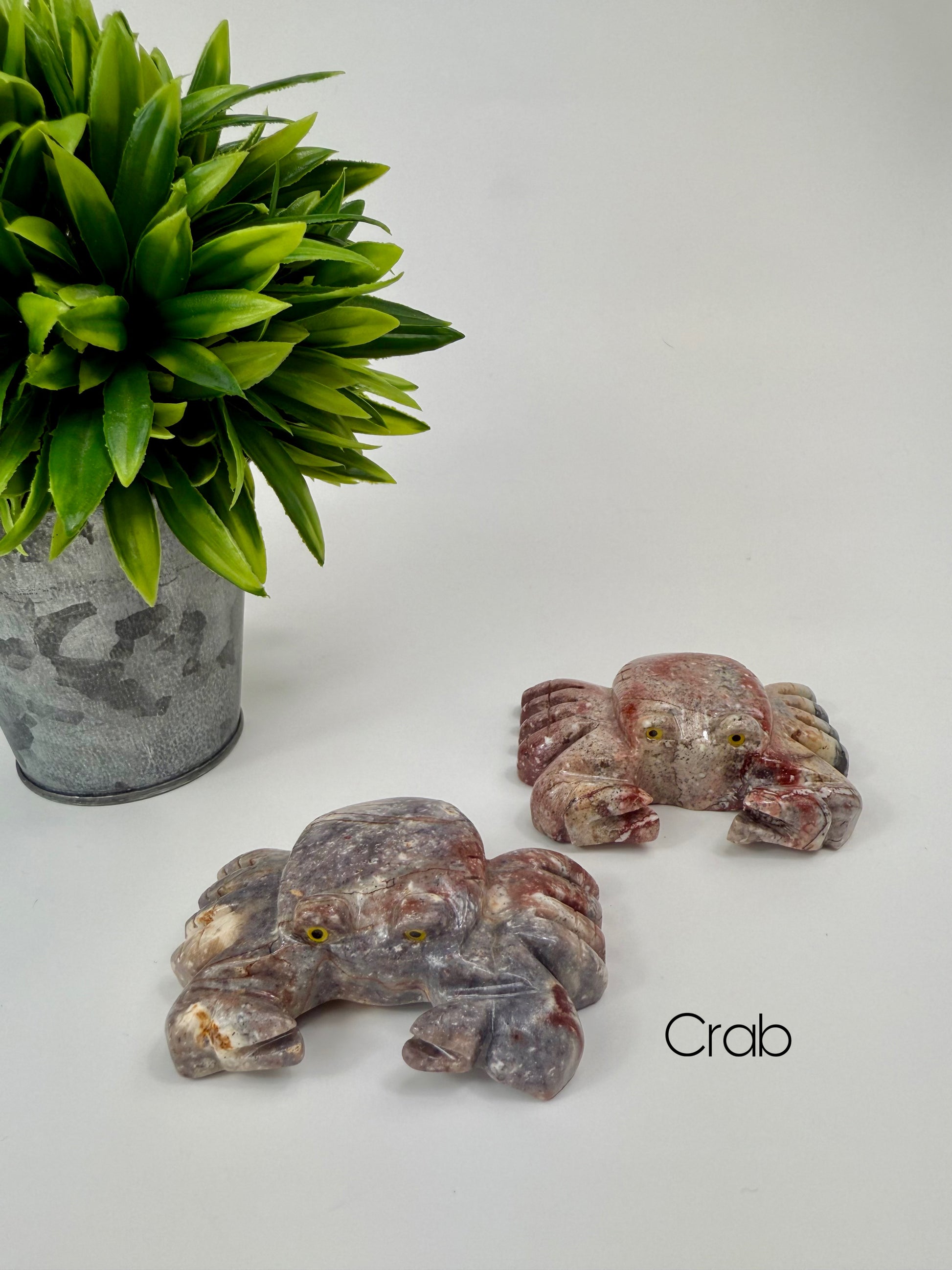 Crab Soapstone Carvings