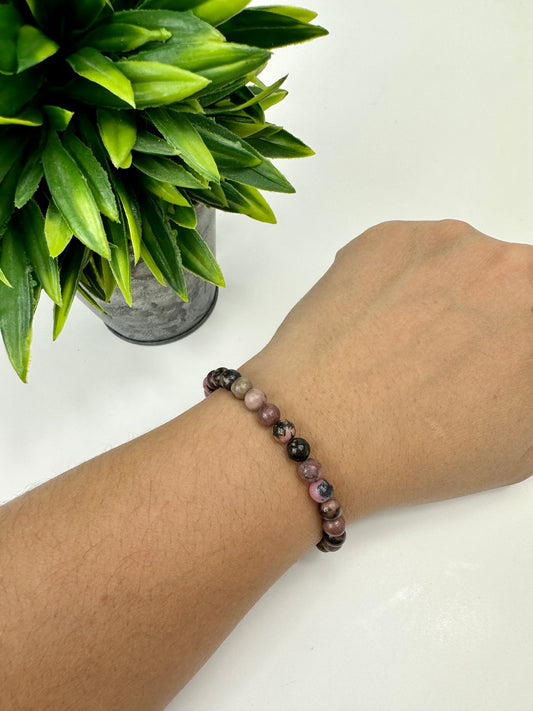 Rhodonite Crystal Bracelet