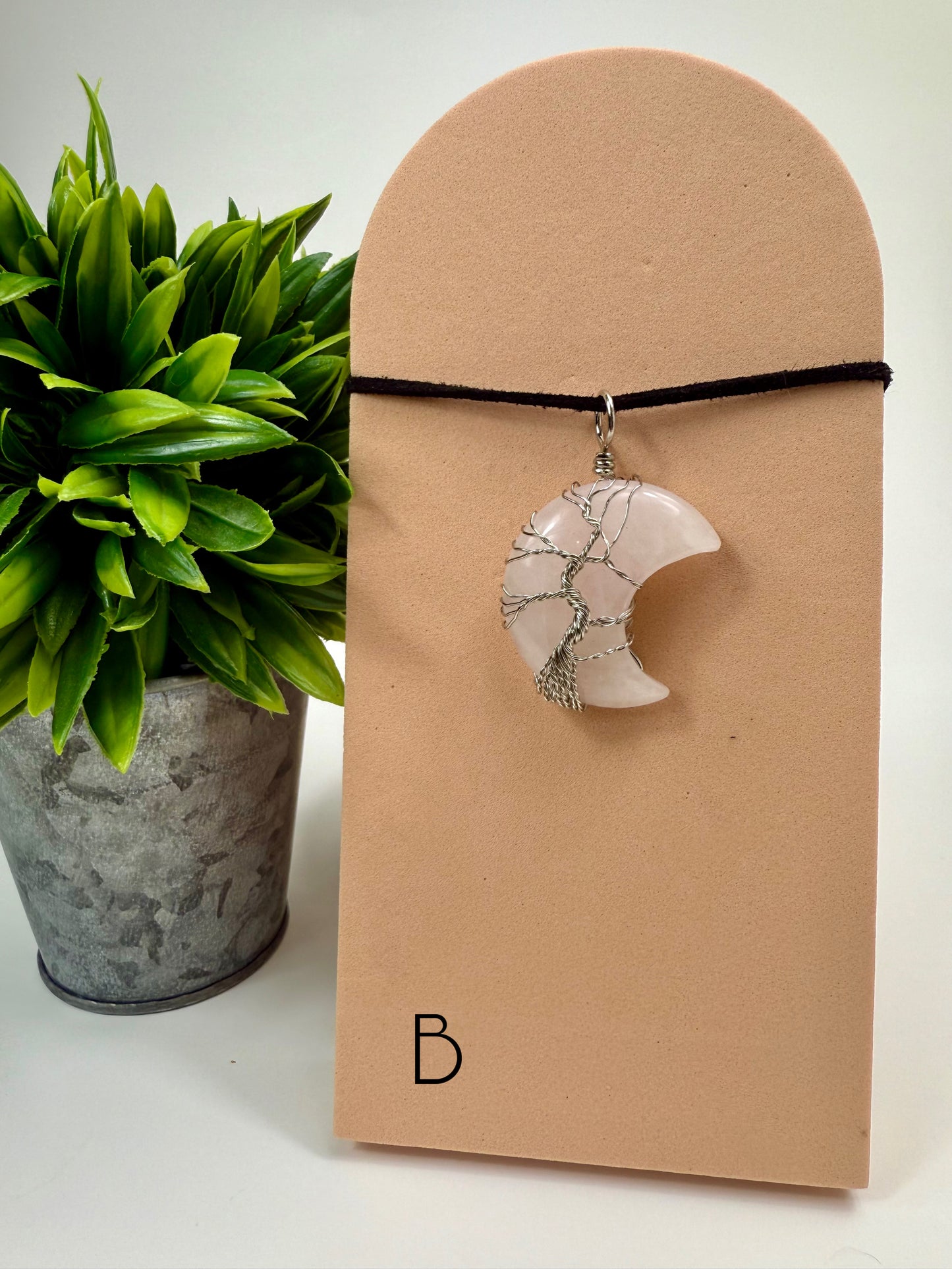 Rose Quartz Pendant - B
