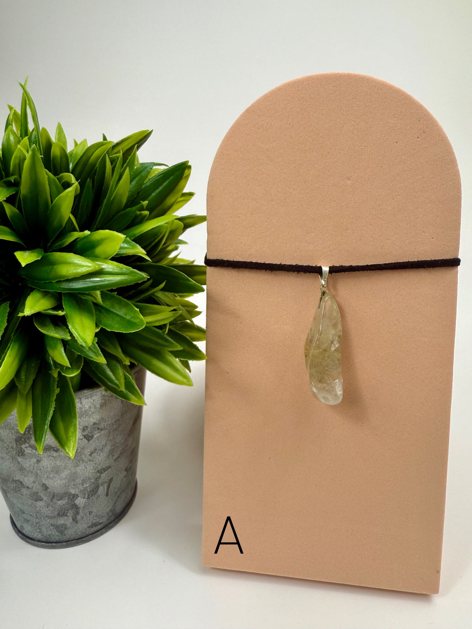 Rutilated Quartz Pendant - A
