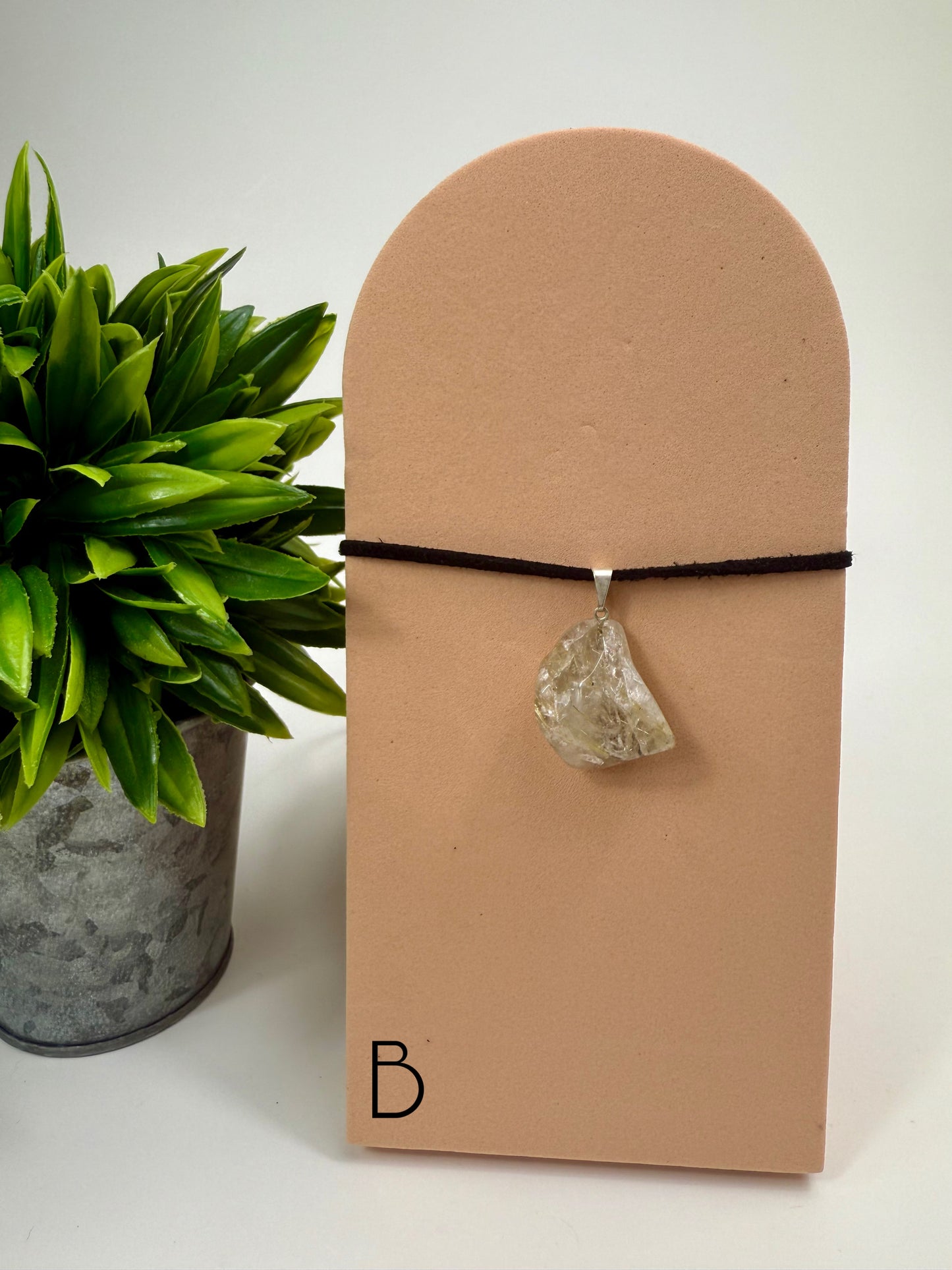 Rutilated Quartz Pendant - B