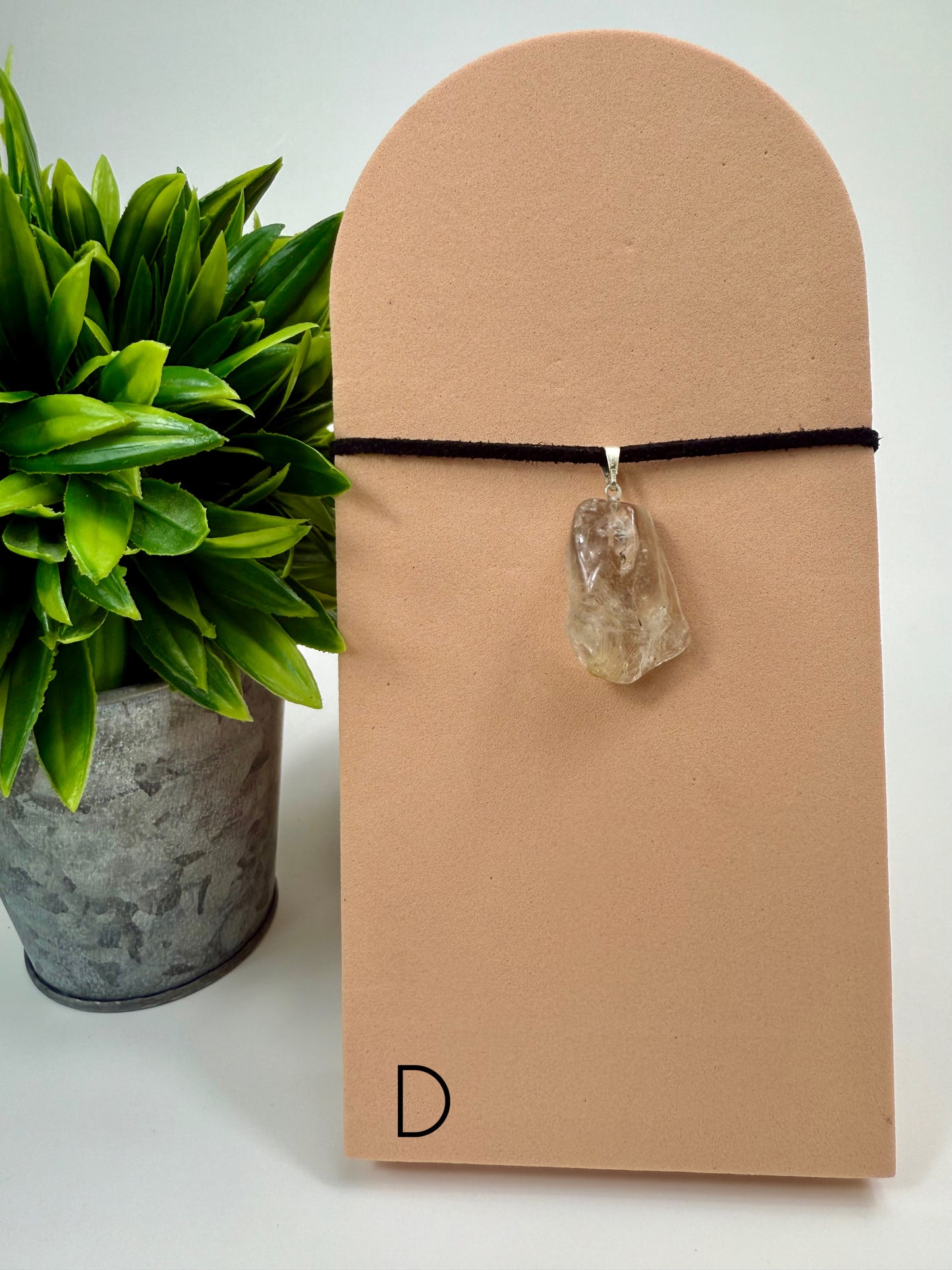 Rutilated Quartz Pendant - D