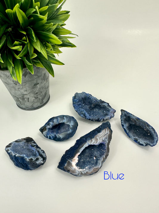 Agate Geodes - Blue