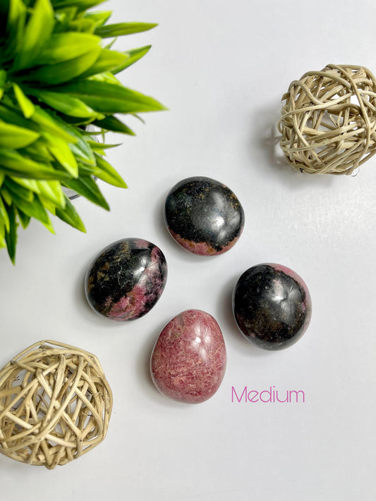 Medium Rhodonite Palm Stones