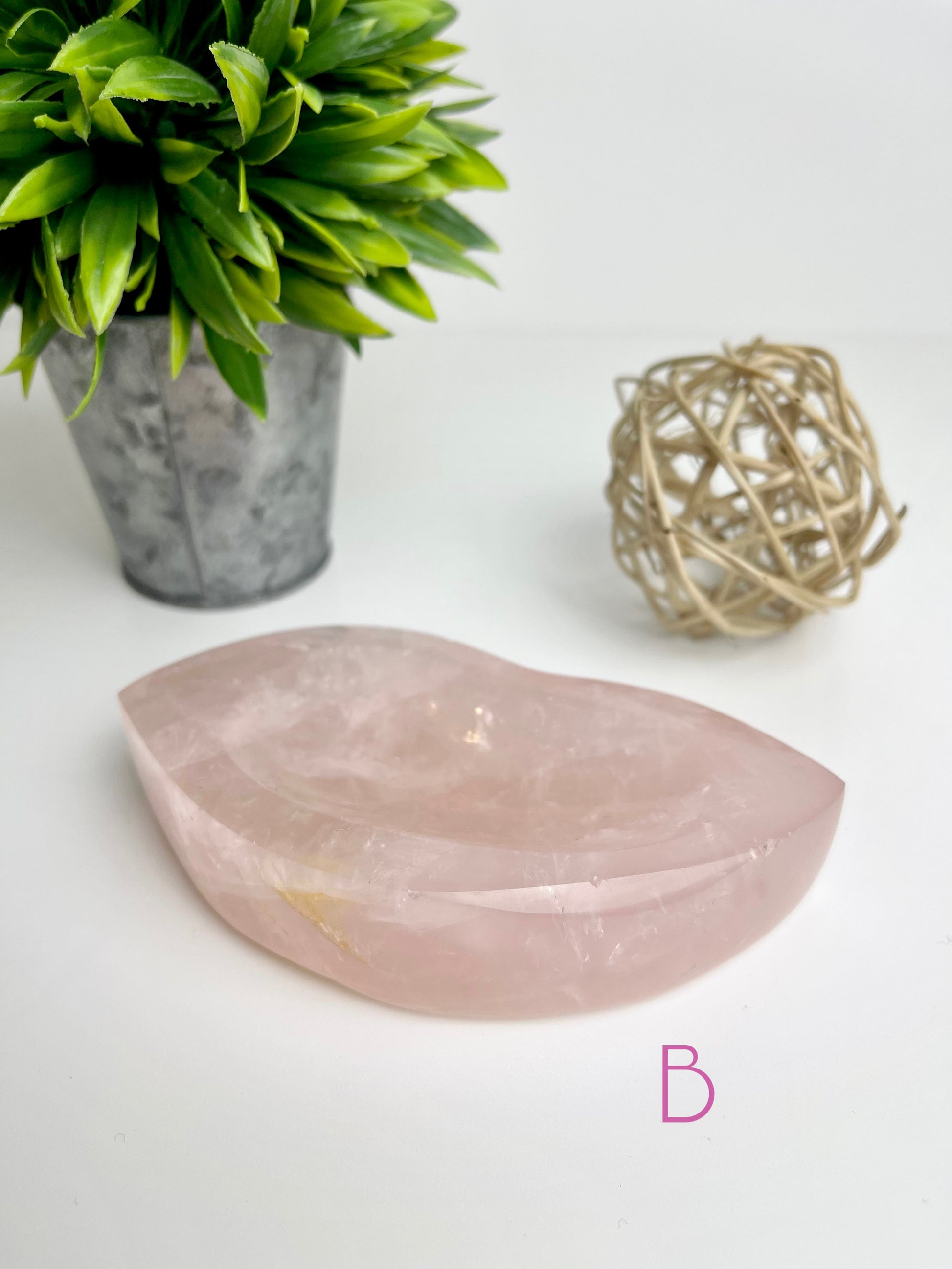 Rose Quartz Bowls - Canadian Crystal Queens