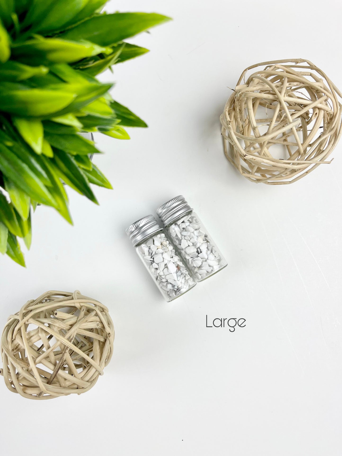 Large Howlite Crystal Chip Bottles