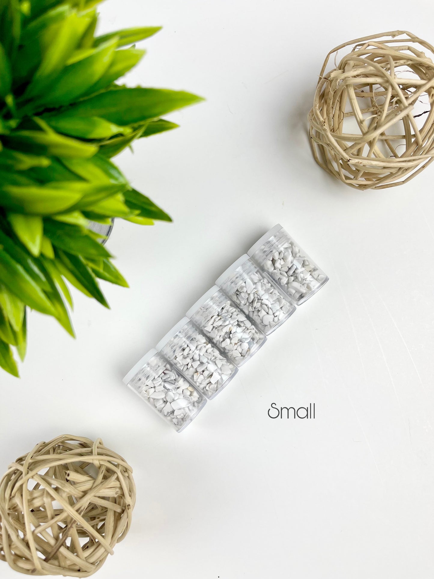 Small Howlite Crystal Chip Bottles