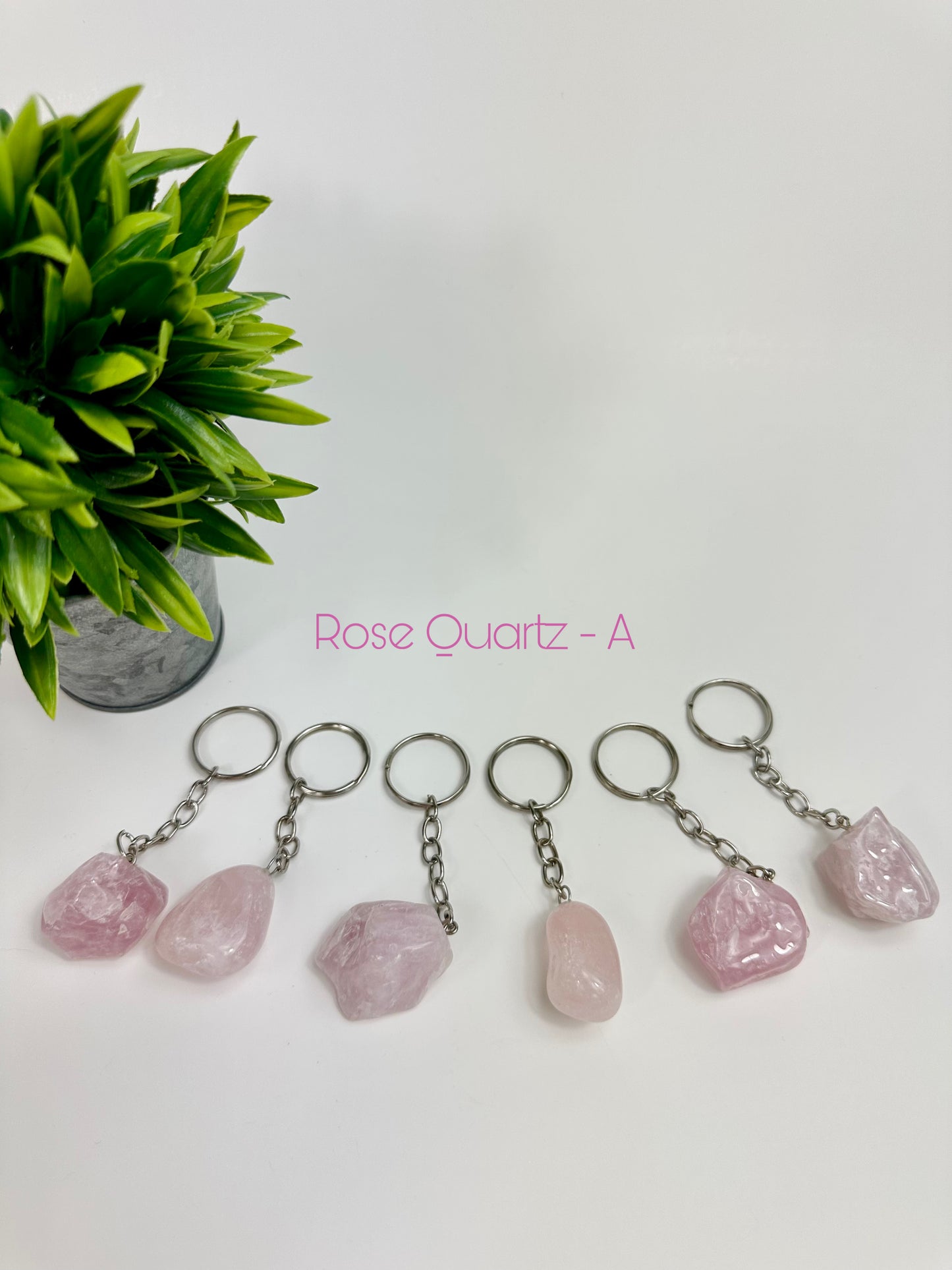 Rose Quartz - A Crystal Keychains