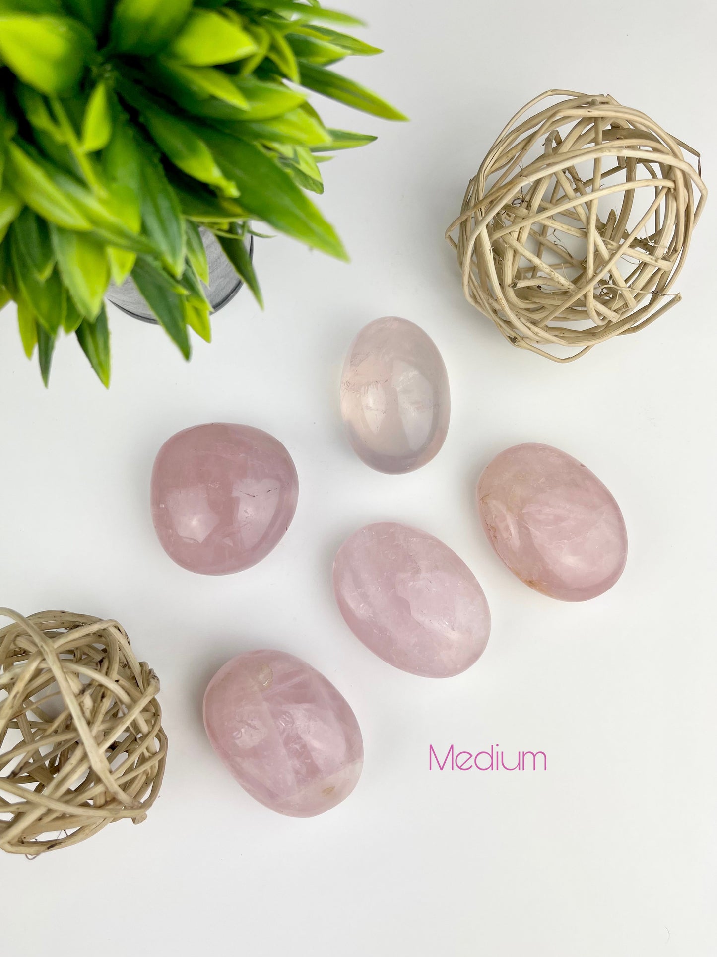 Medium Rose Quartz Palm Stones