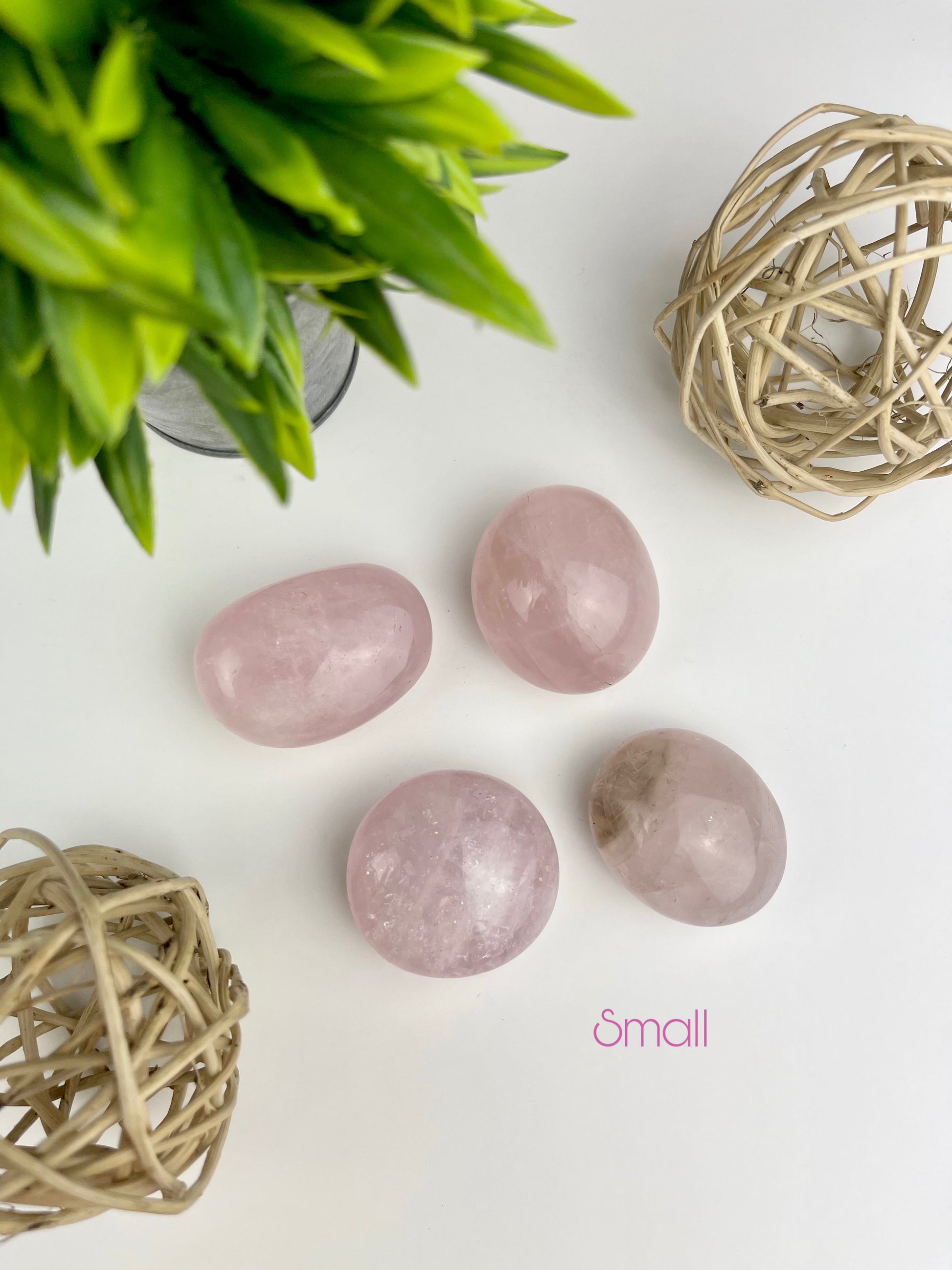 Small Rose Quartz Palm Stones