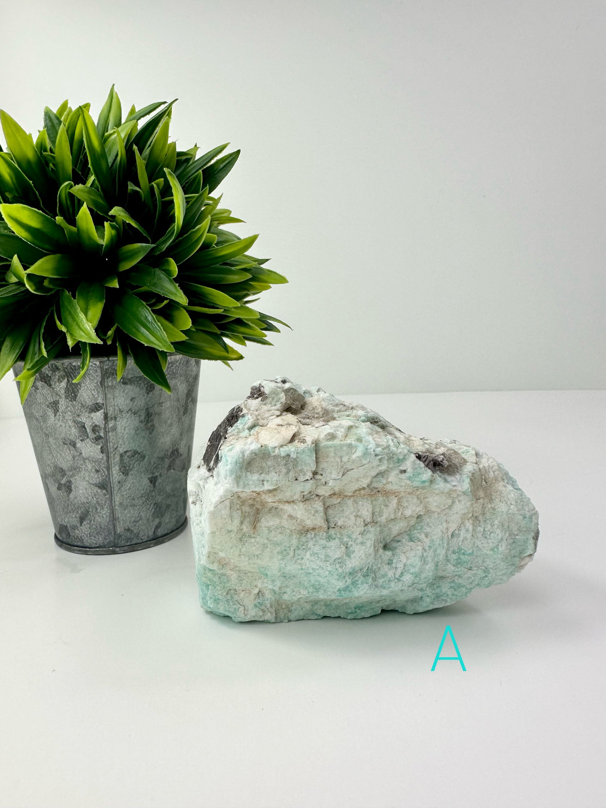 Amazonite with Mica Raw Specimen A