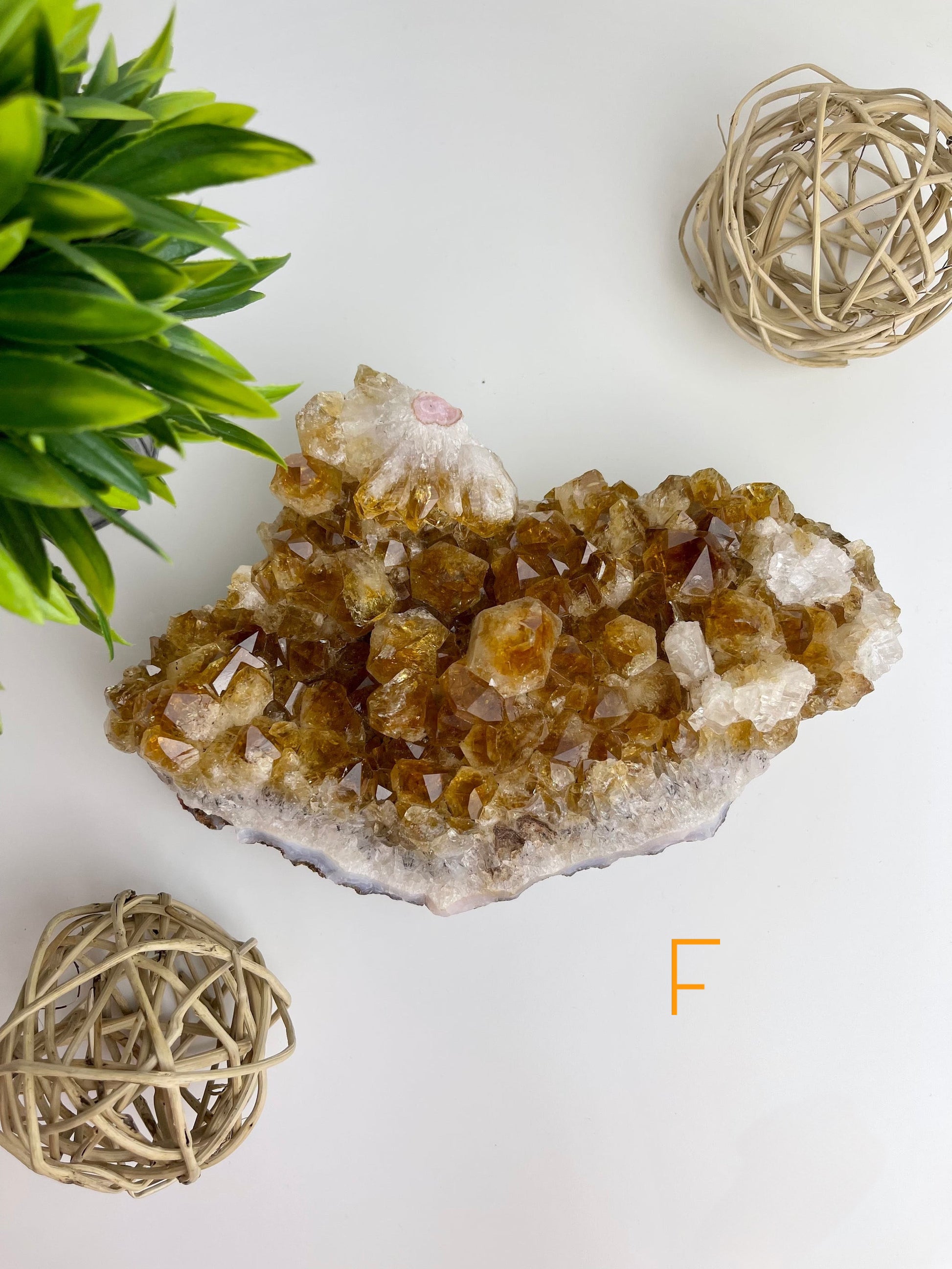 Citrine Raw Cluster F