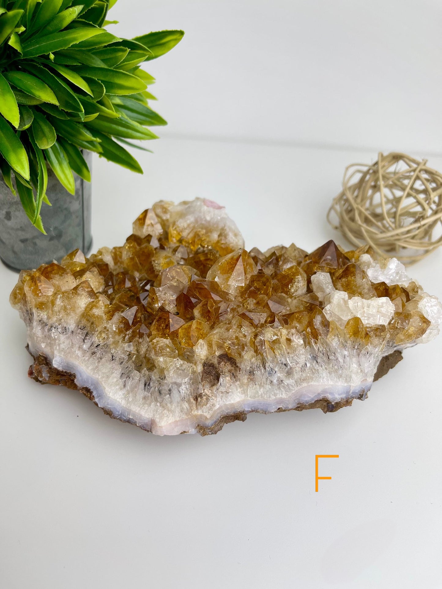 Citrine Raw Cluster F