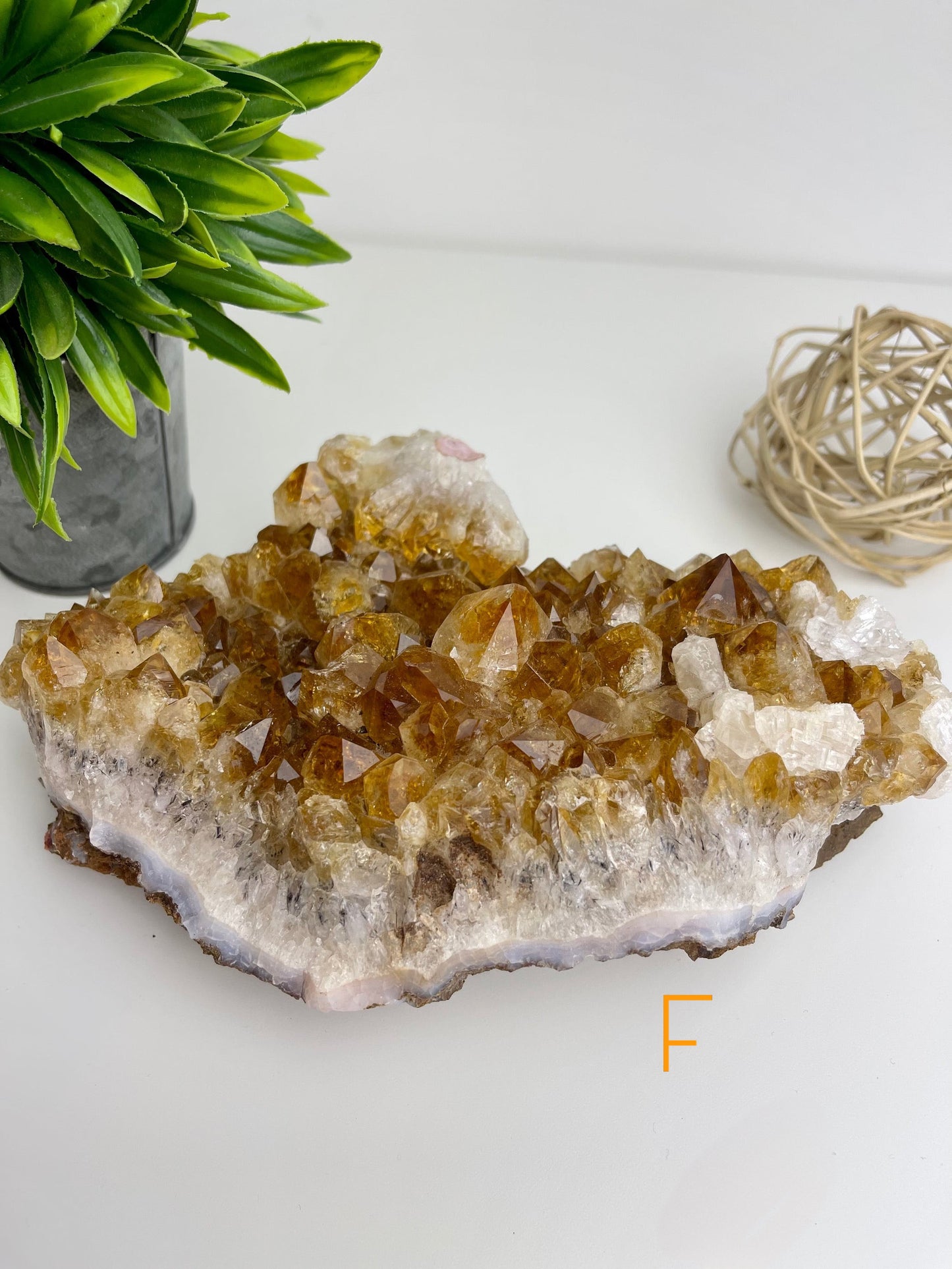 Citrine Raw Cluster F