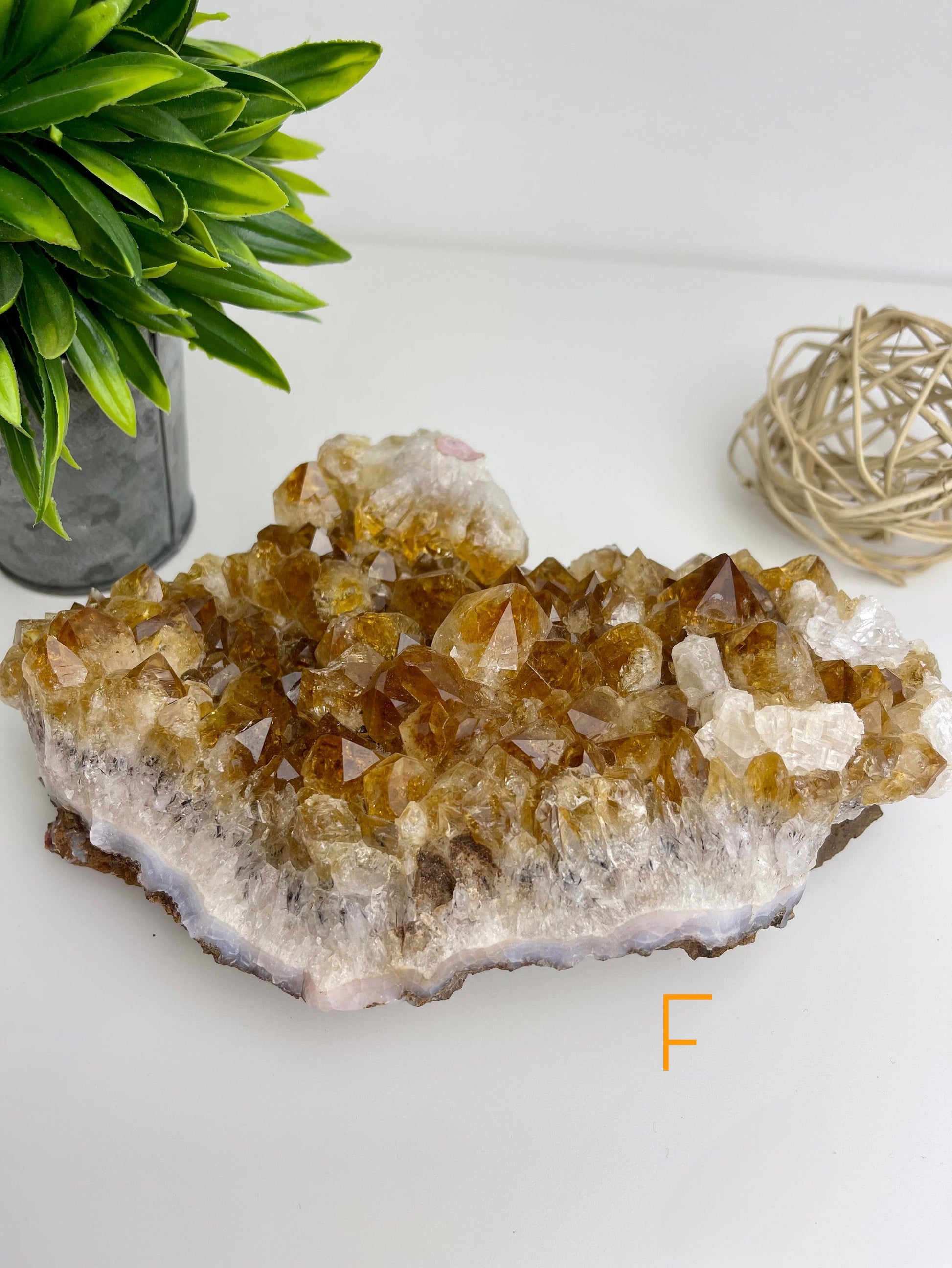 Citrine Raw Cluster F