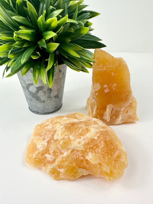 Orange Calcite Raw Specimens