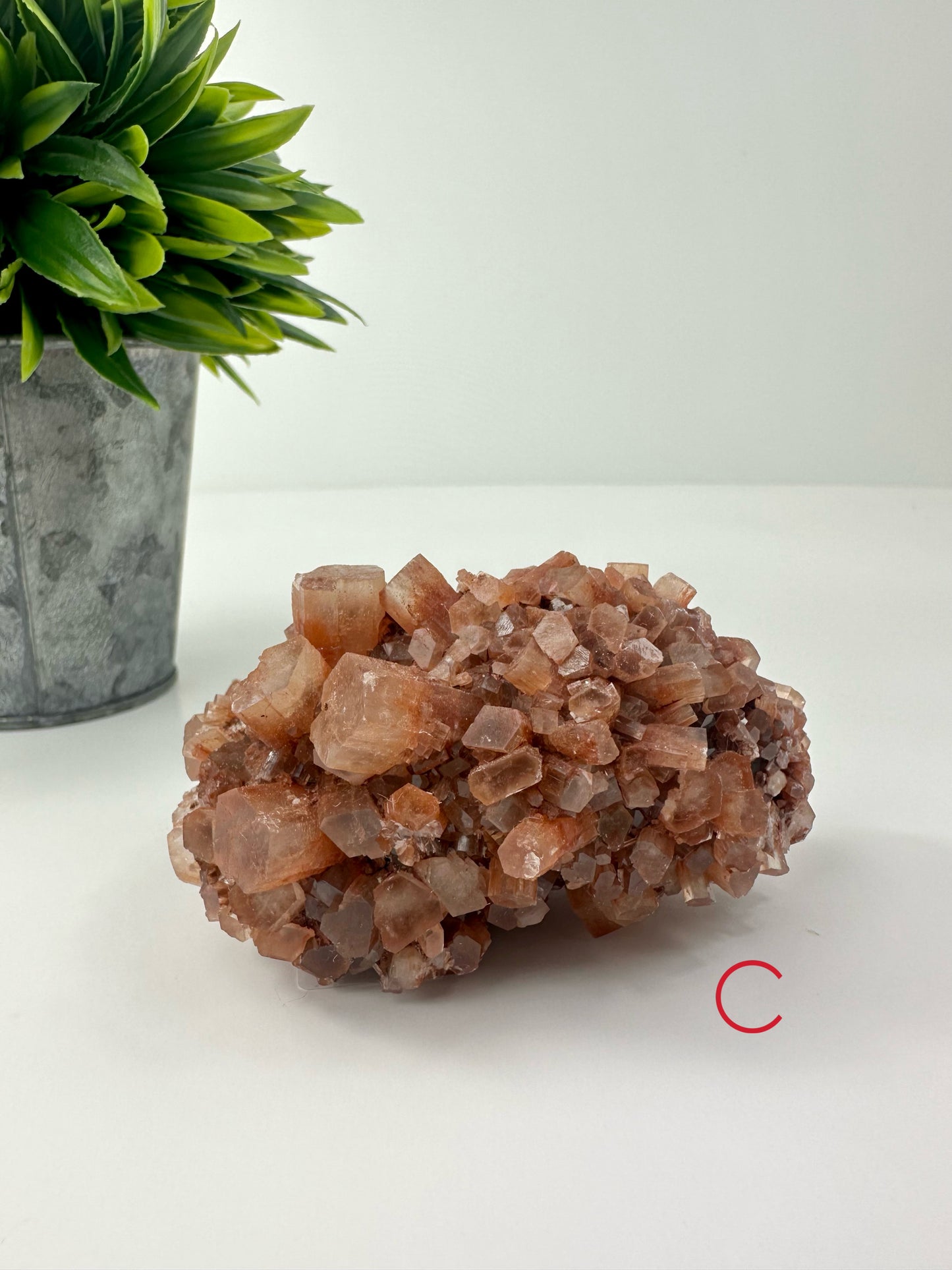 Red Aragonite Raw Cluster C