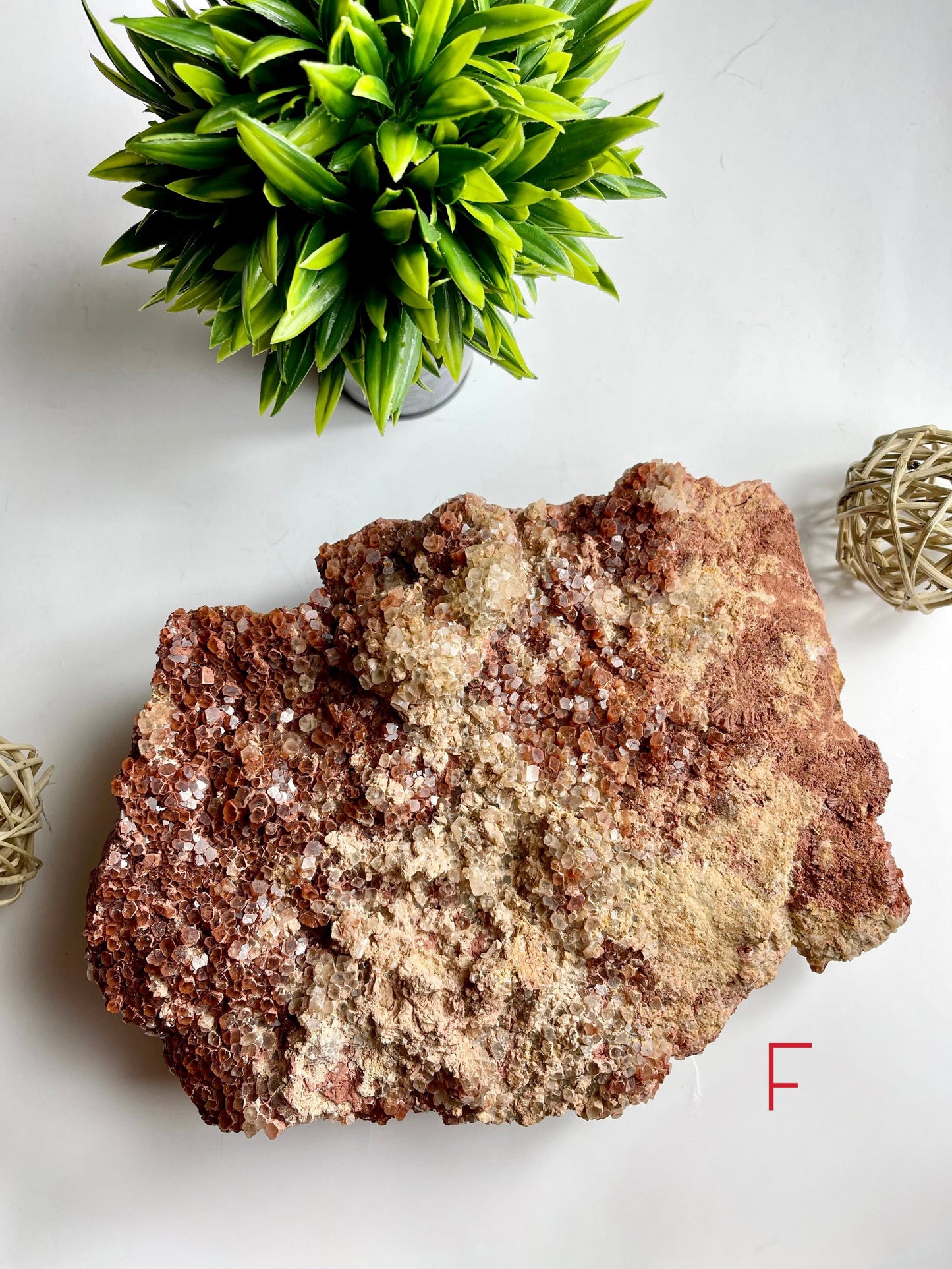 Red Aragonite Raw Cluster F