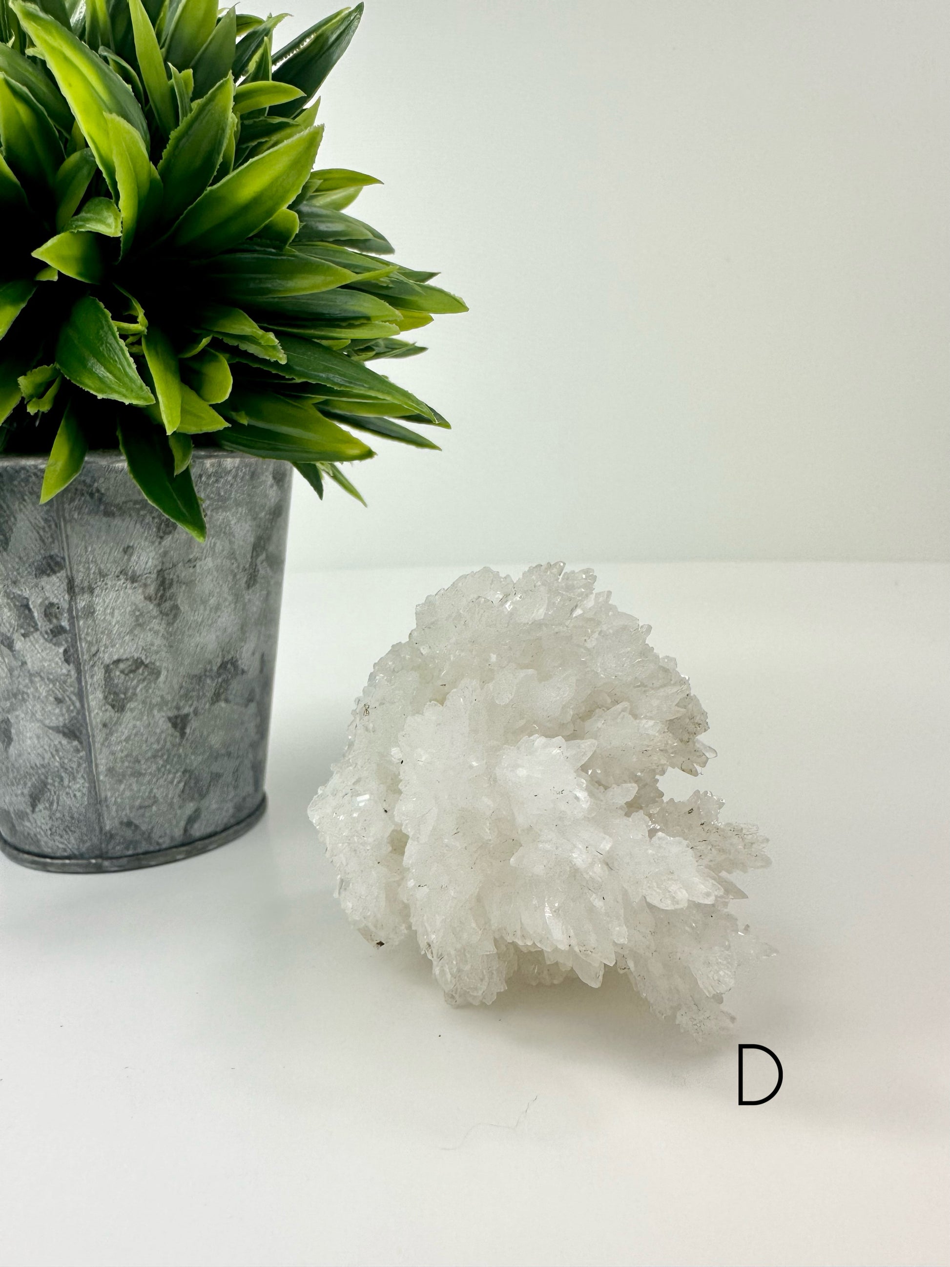 White Aragonite Raw Specimen D