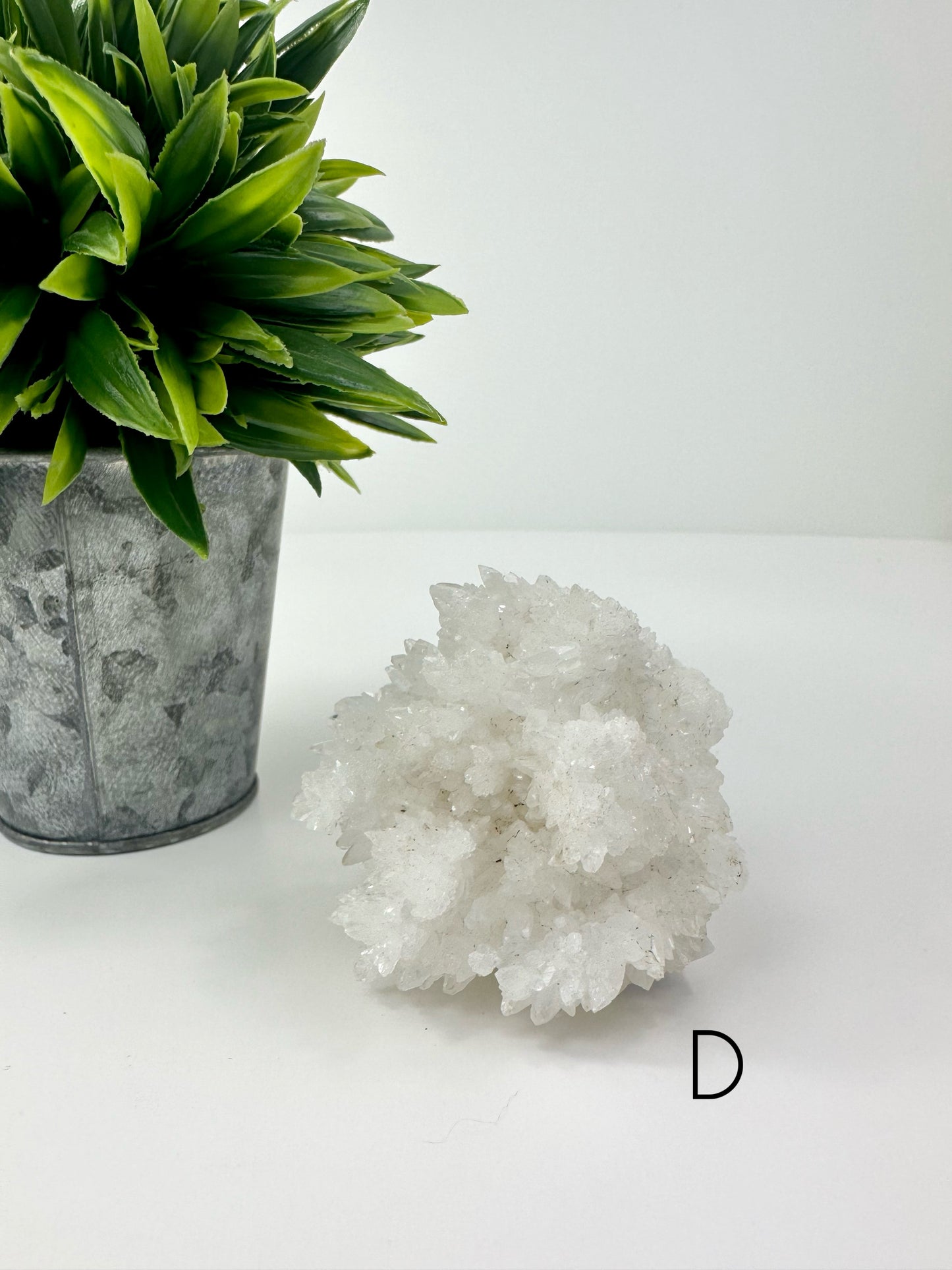 White Aragonite Raw Specimen D