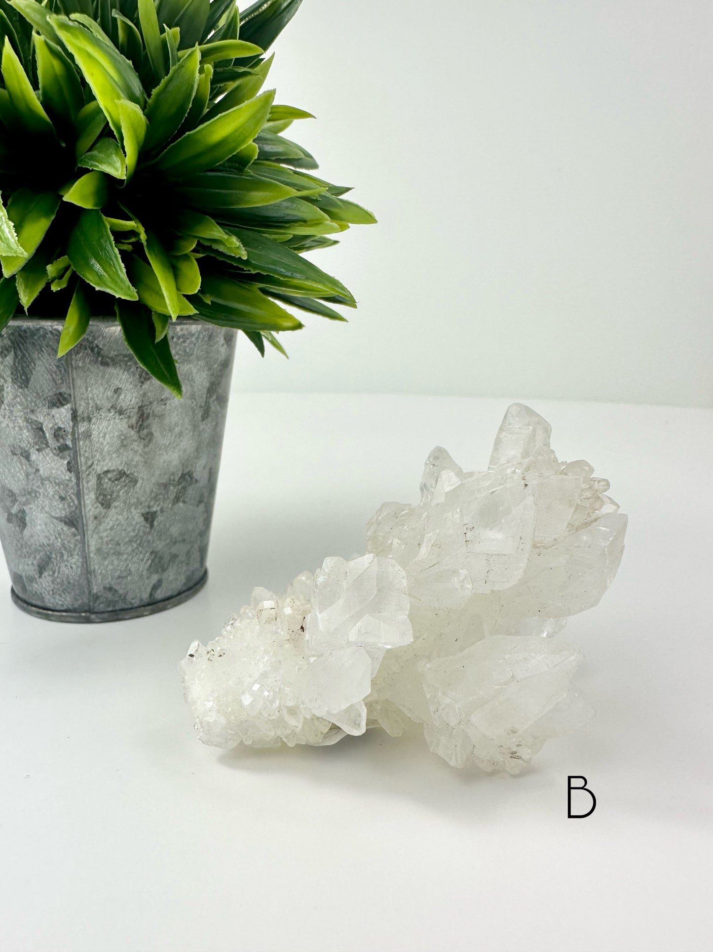 White Aragonite Raw Specimen B