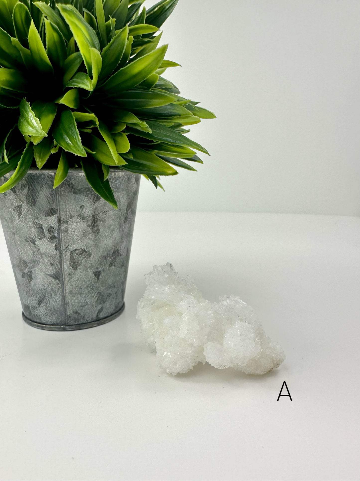 White Aragonite Raw Specimen A