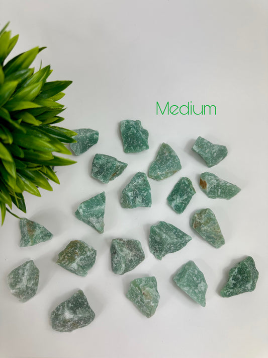 Green Aventurine Raw Pieces - Medium