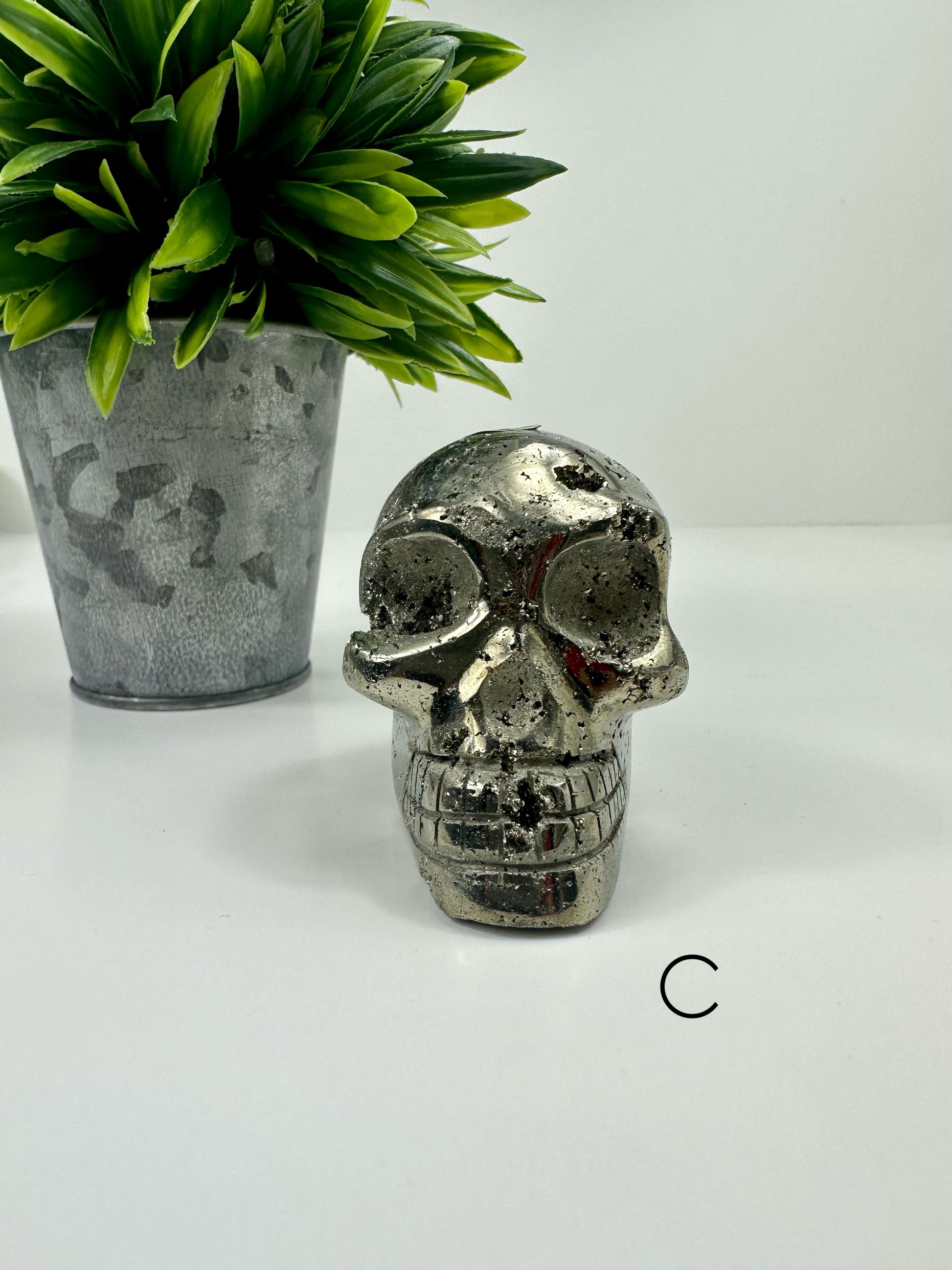 Pyrite Skull C