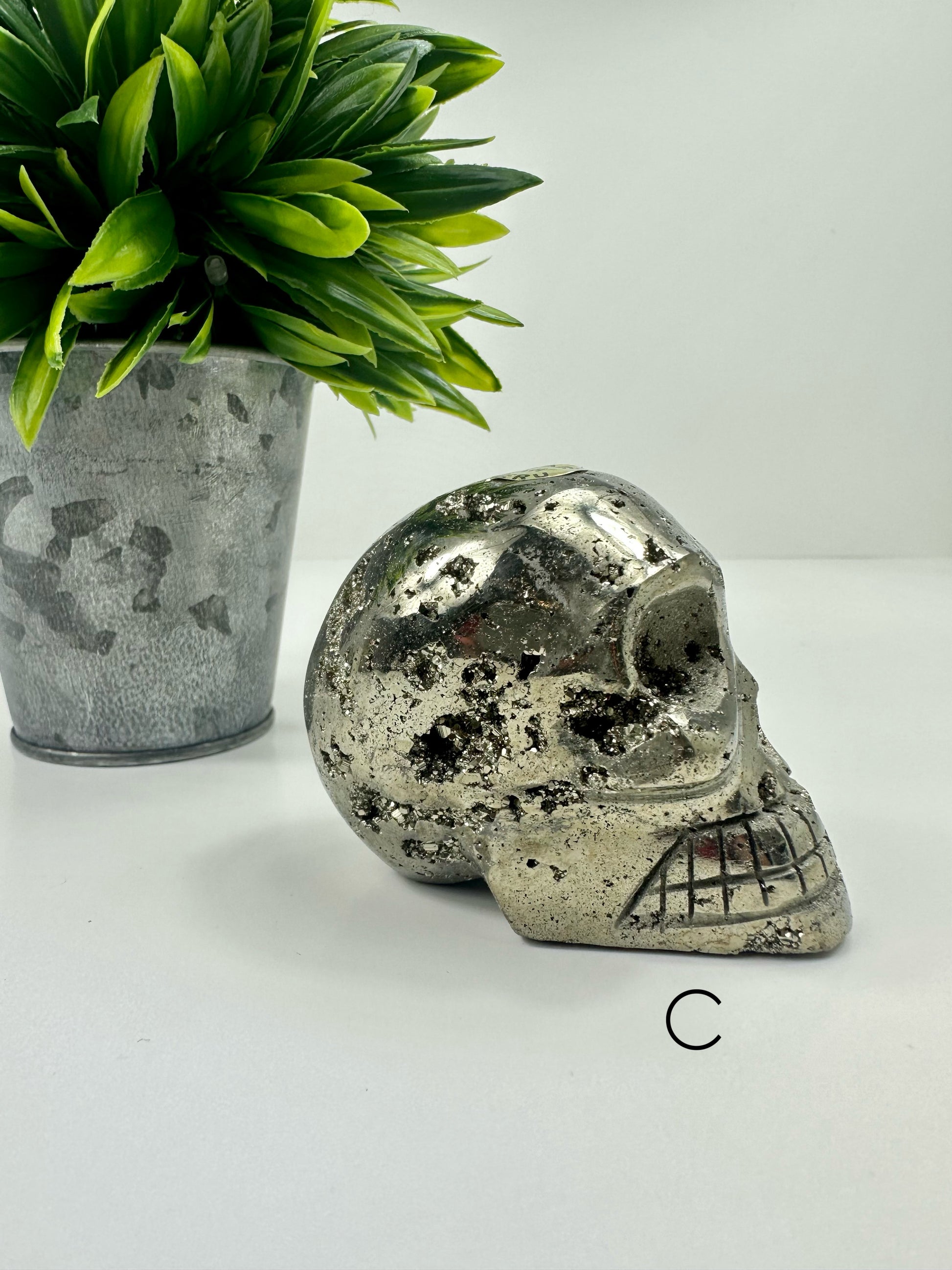 Pyrite Skull C
