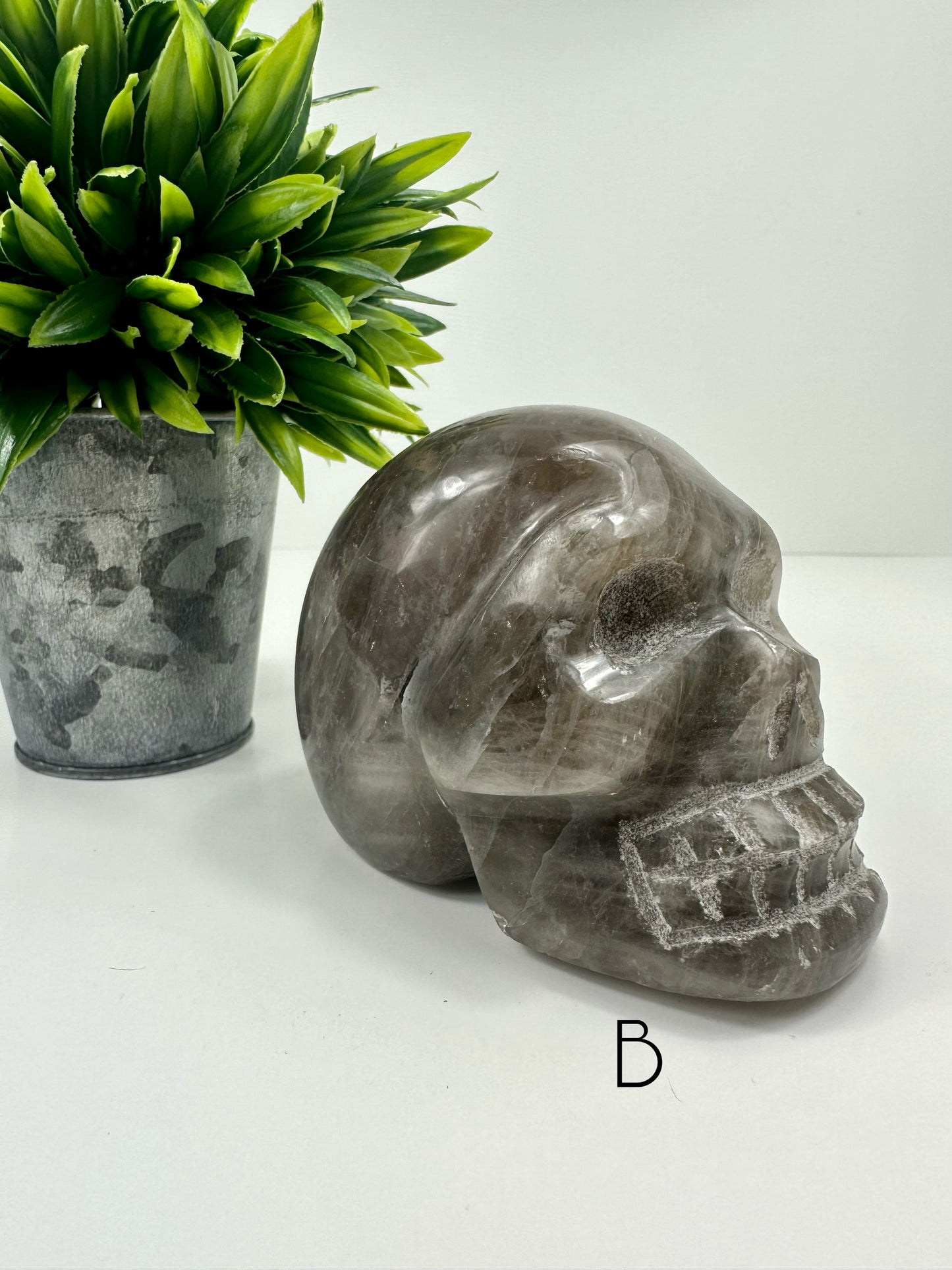 Smokey Quartz Skull B