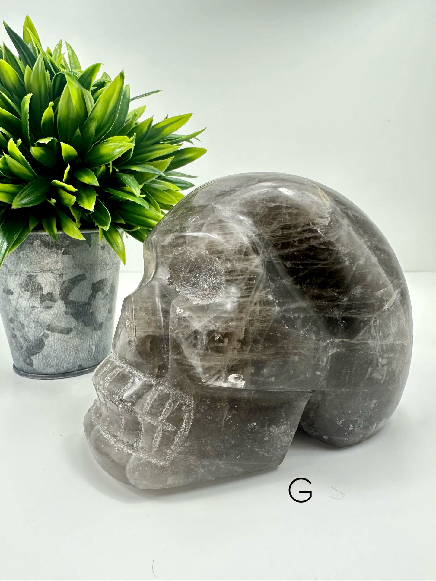 Smokey Quartz Skull G