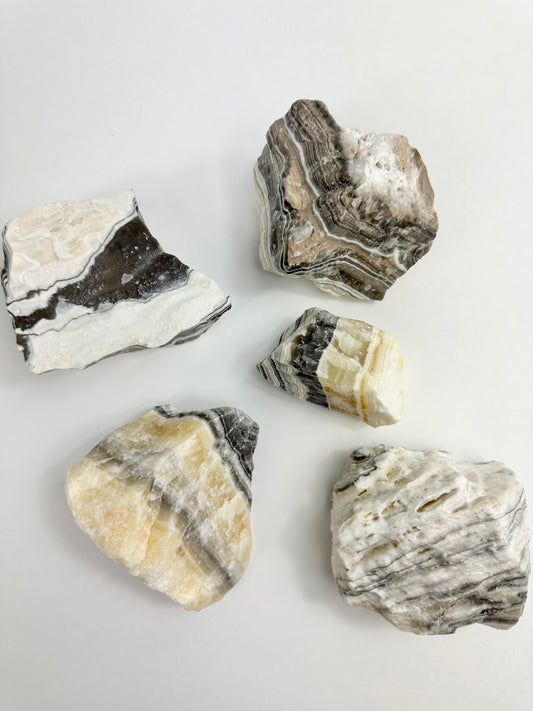 Zebra Calcite Raw Specimens