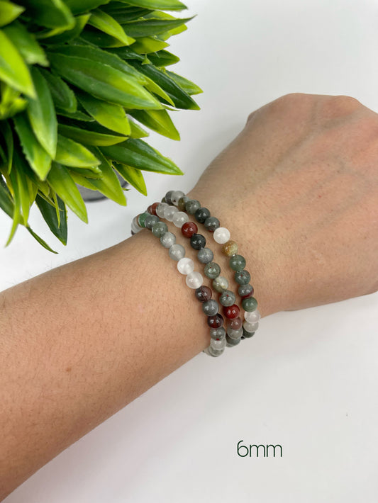 Bloodstone Crystal Bracelets 6mm