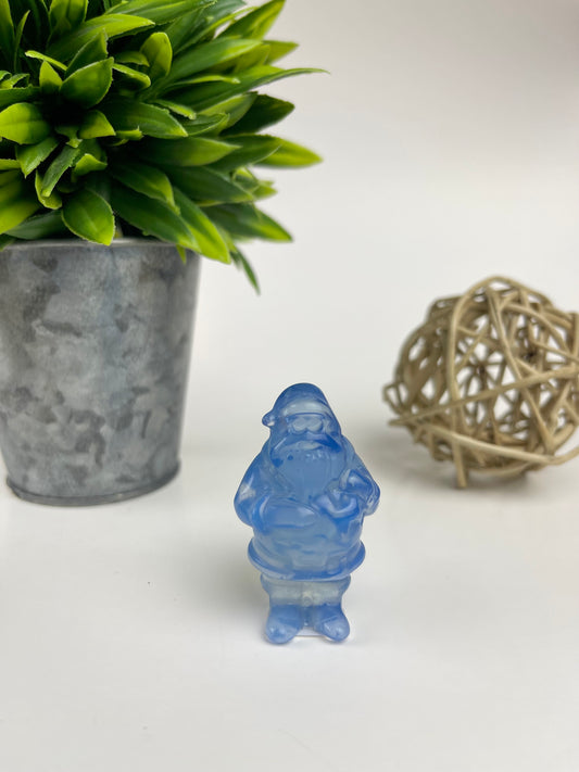 Blue Opalite Santa Carving
