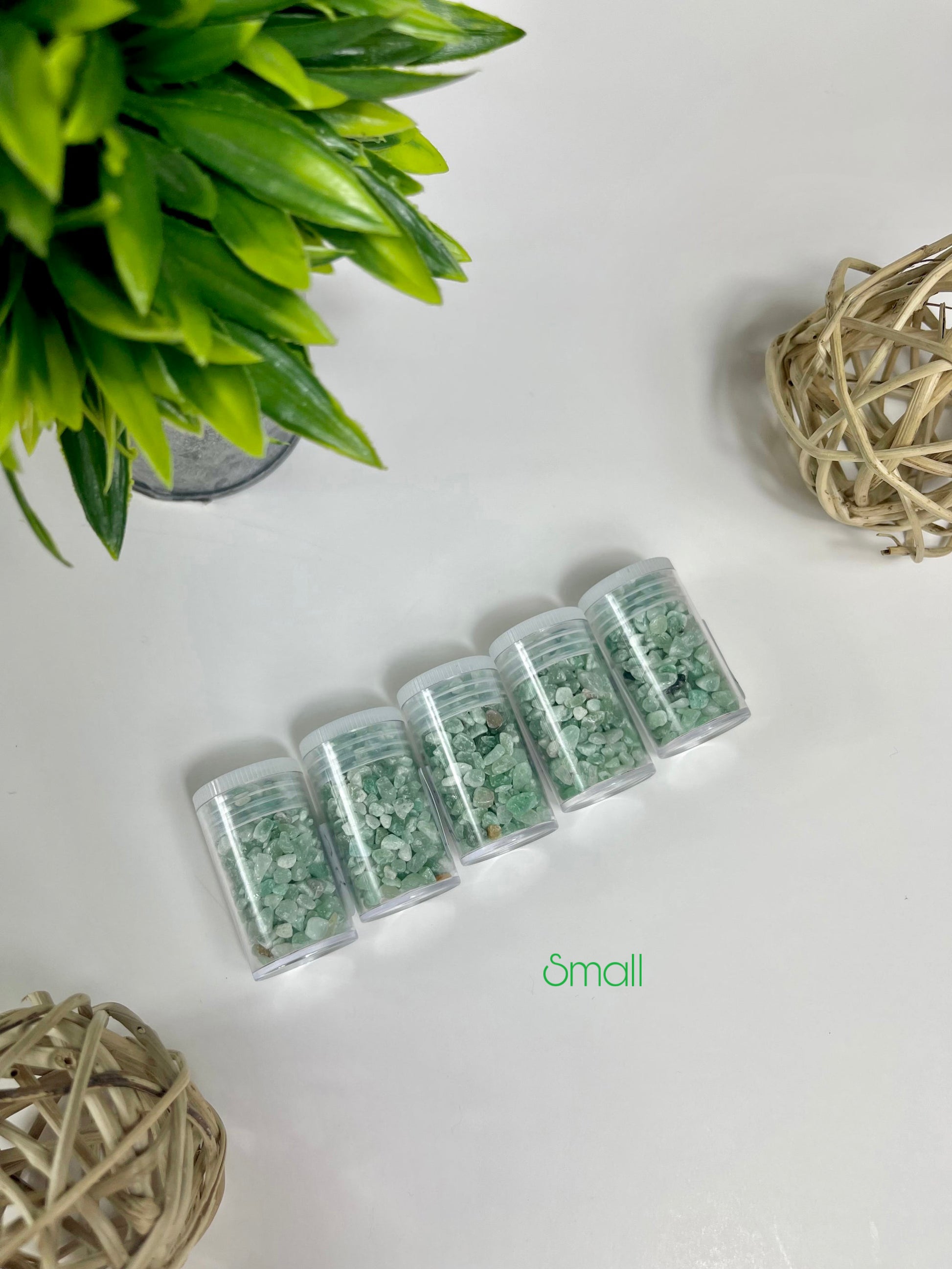 Small Green Aventurine Crystal Chip Bottles