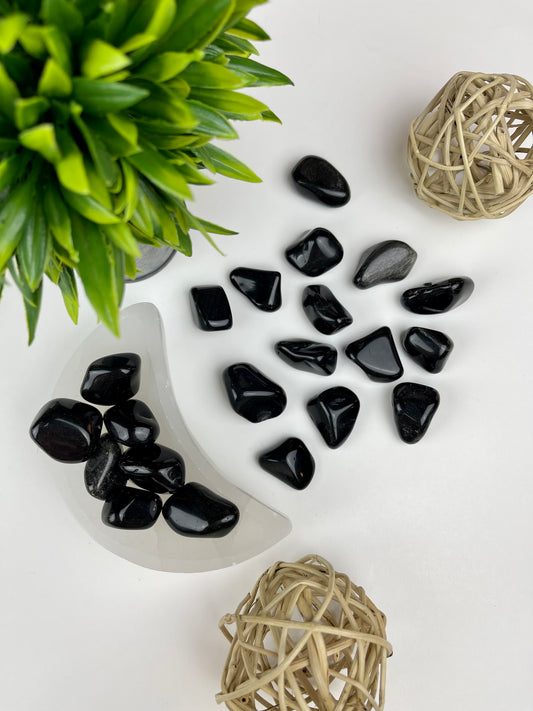 Silver Sheen Obsidian Tumbles - Canadian Crystal Queens