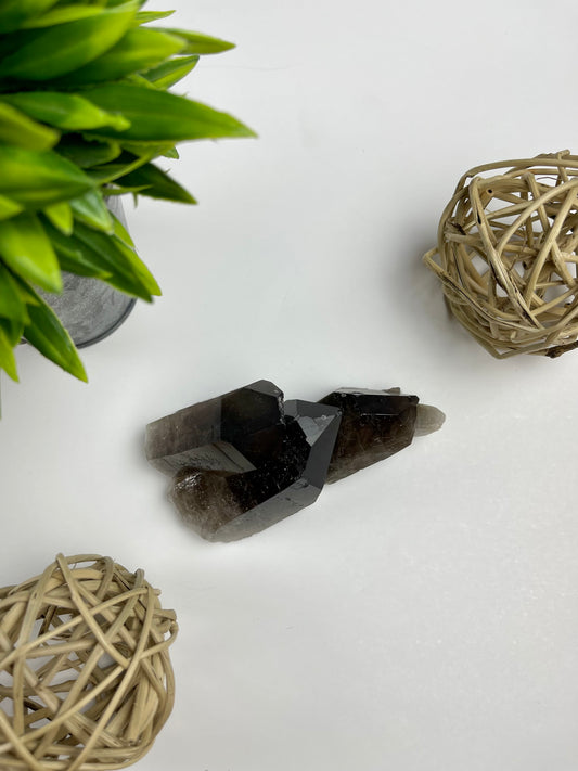 Smokey Quartz Cluster #7 (Dark) - Canadian Crystal Queens