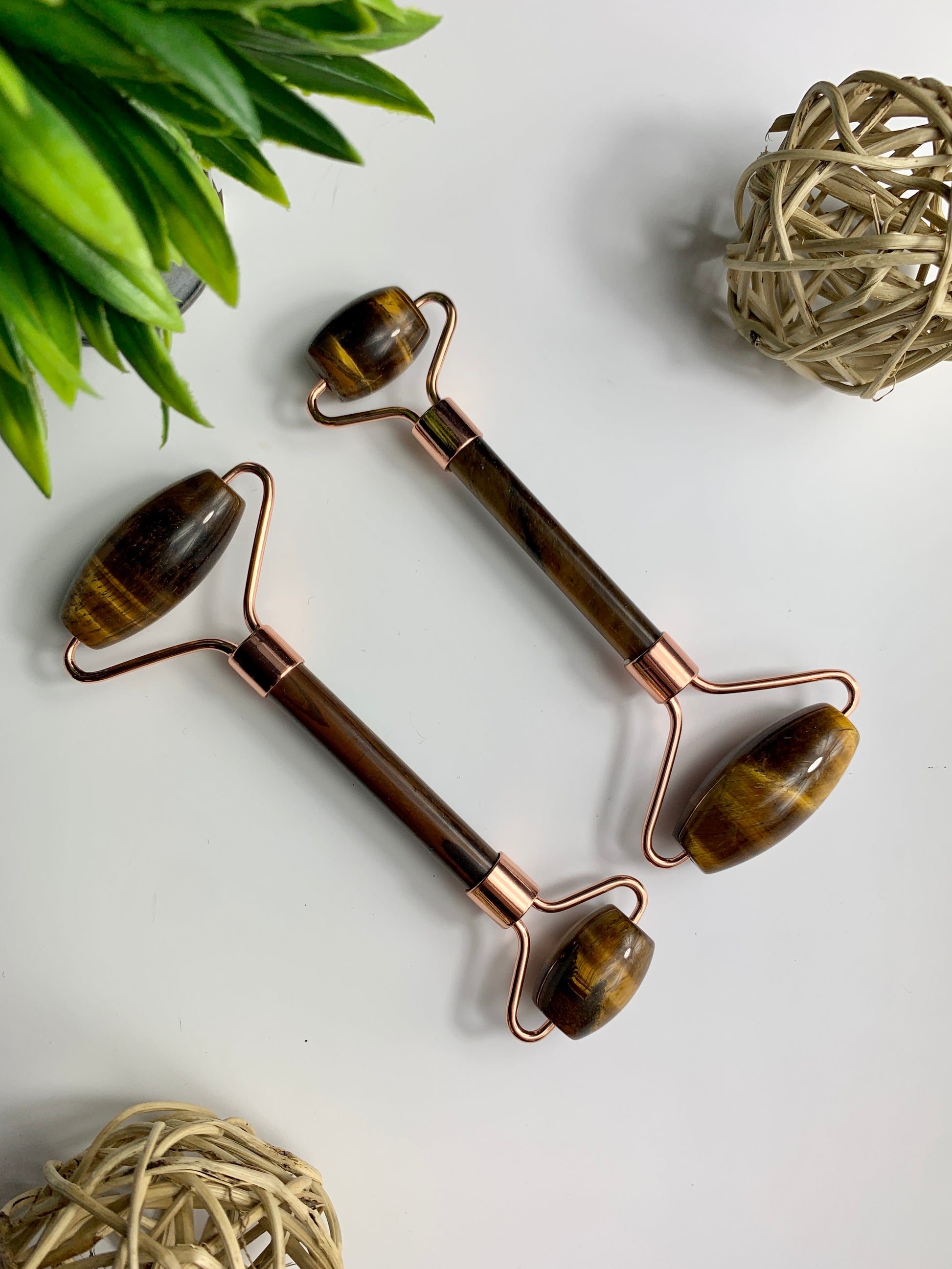 Golden Tiger's Eye Face Rollers