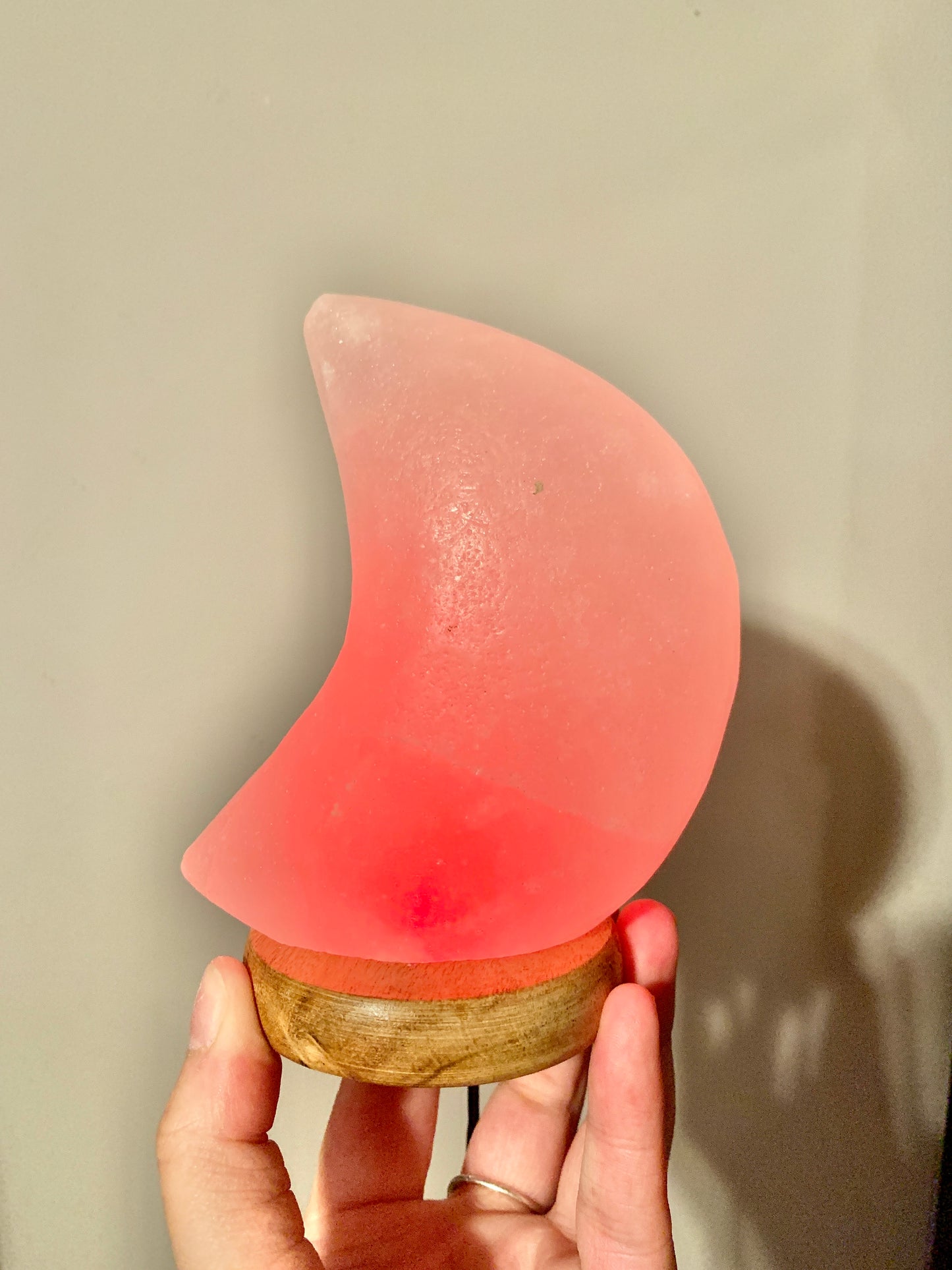 USB Colour Changing White Himalayan Salt Lamp - Moon