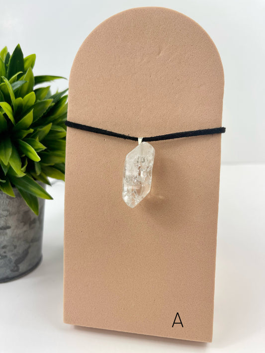 Crackle Quartz Pendant A