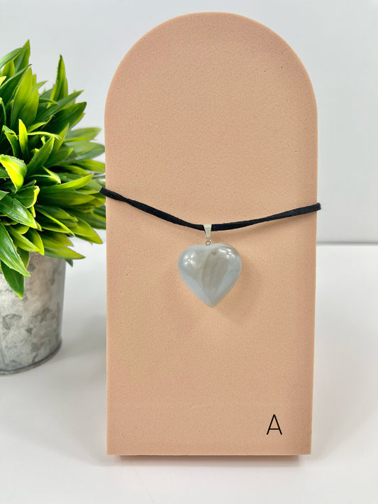 Agate Heart Pendant