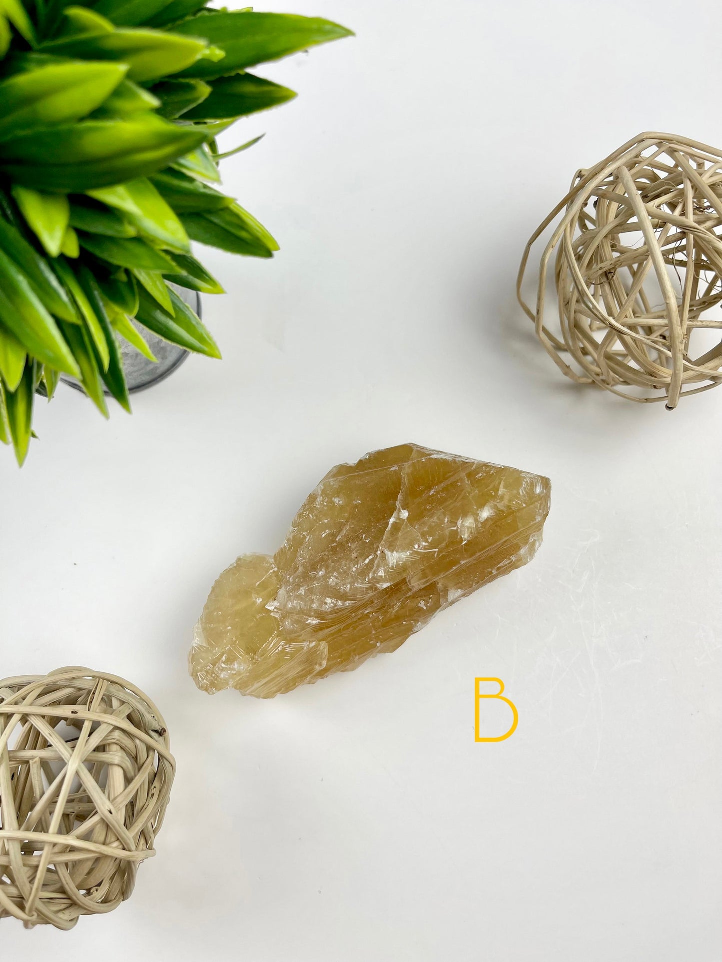 Honey Calcite Raw Specimen B