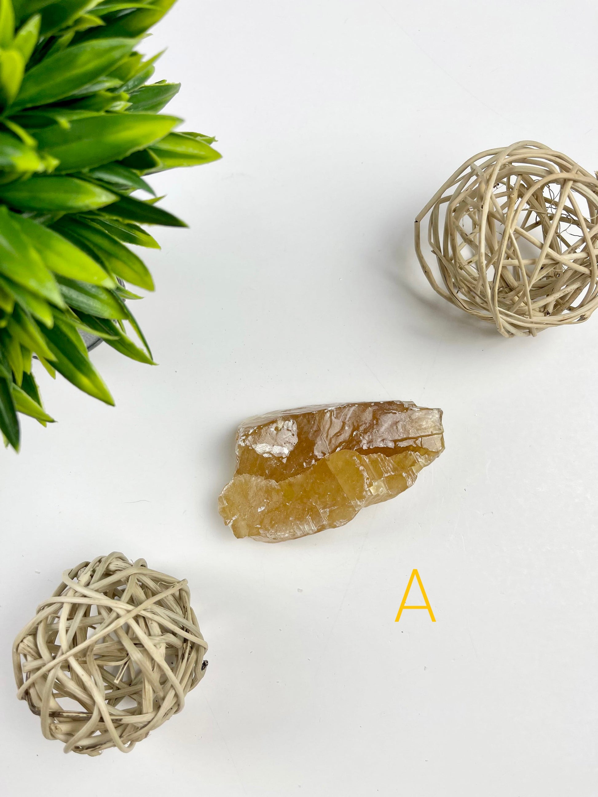 Honey Calcite Raw Specimen A
