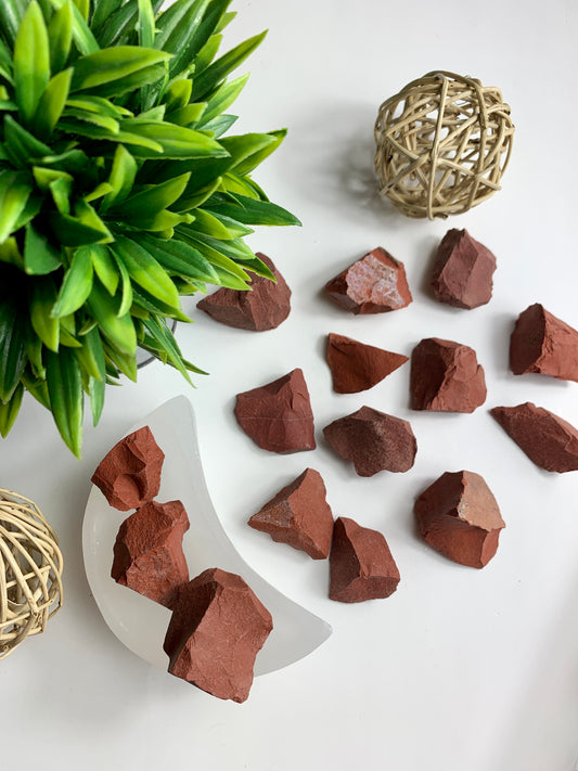 Red Jasper Raw Pieces - Canadian Crystal Queens