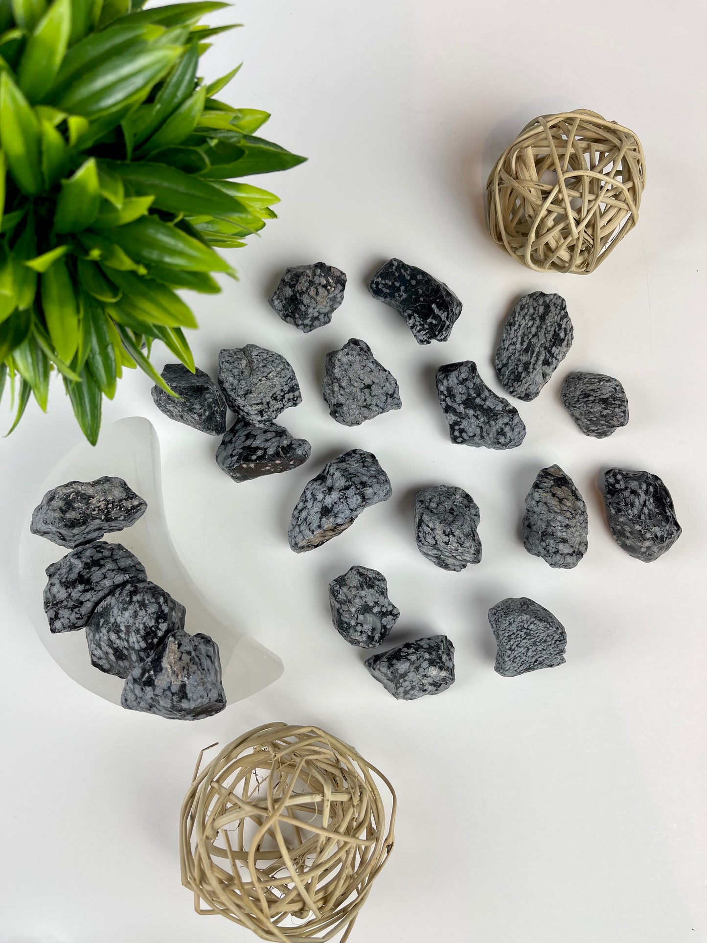 Snowflake Obsidian Raw Pieces