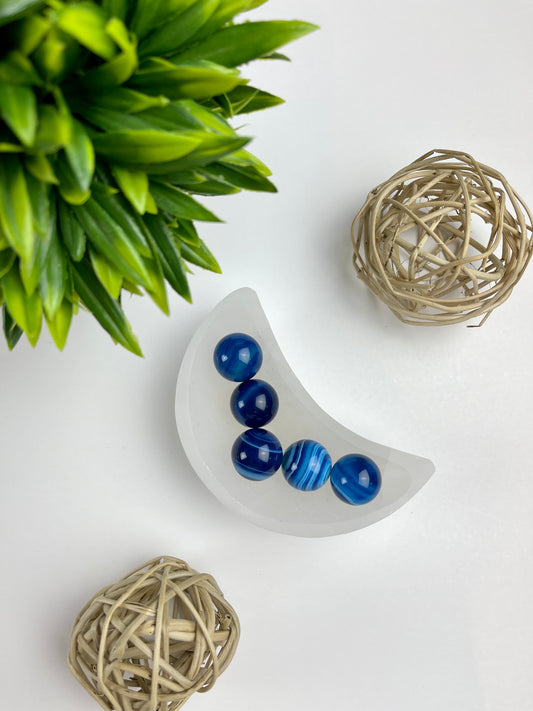 Blue Agate Mini Spheres