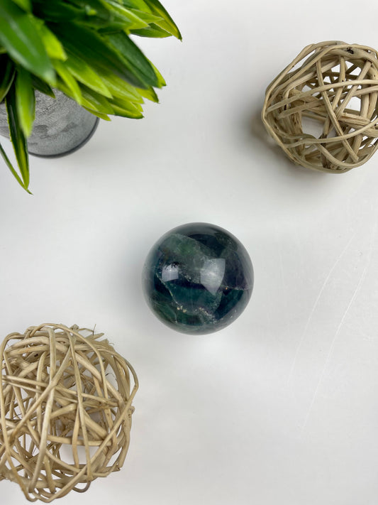 Rainbow Fluorite Sphere